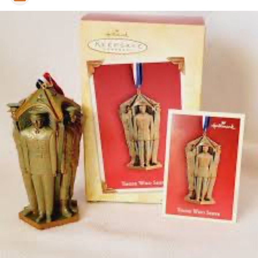 Vintage 2004 Hallmark Keepsake Ornament, Military, Those Who Serve, Soldiers,